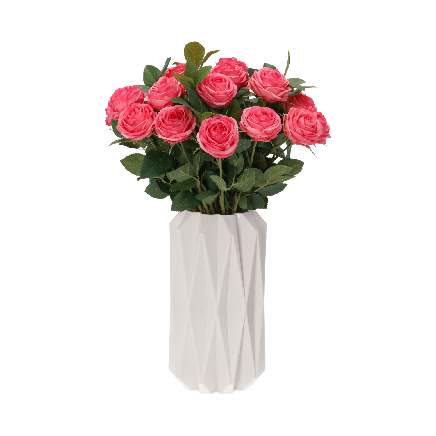 Handgebonden Kunstboeket Vela Modena 45 cm roze