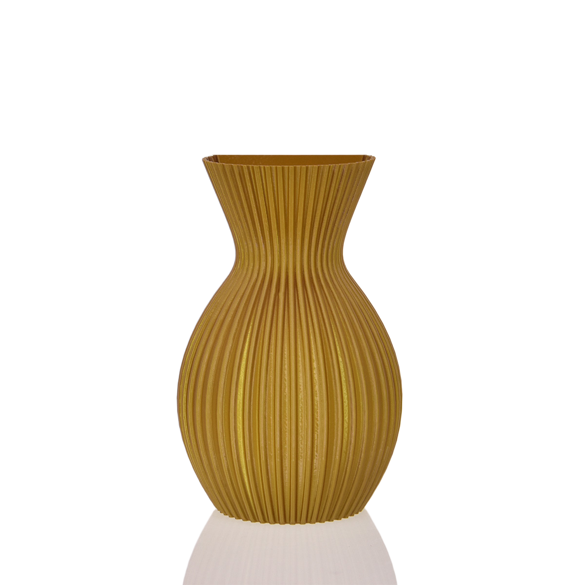 Lily 3D wandvaas 20x13x8cm Goud Metallic