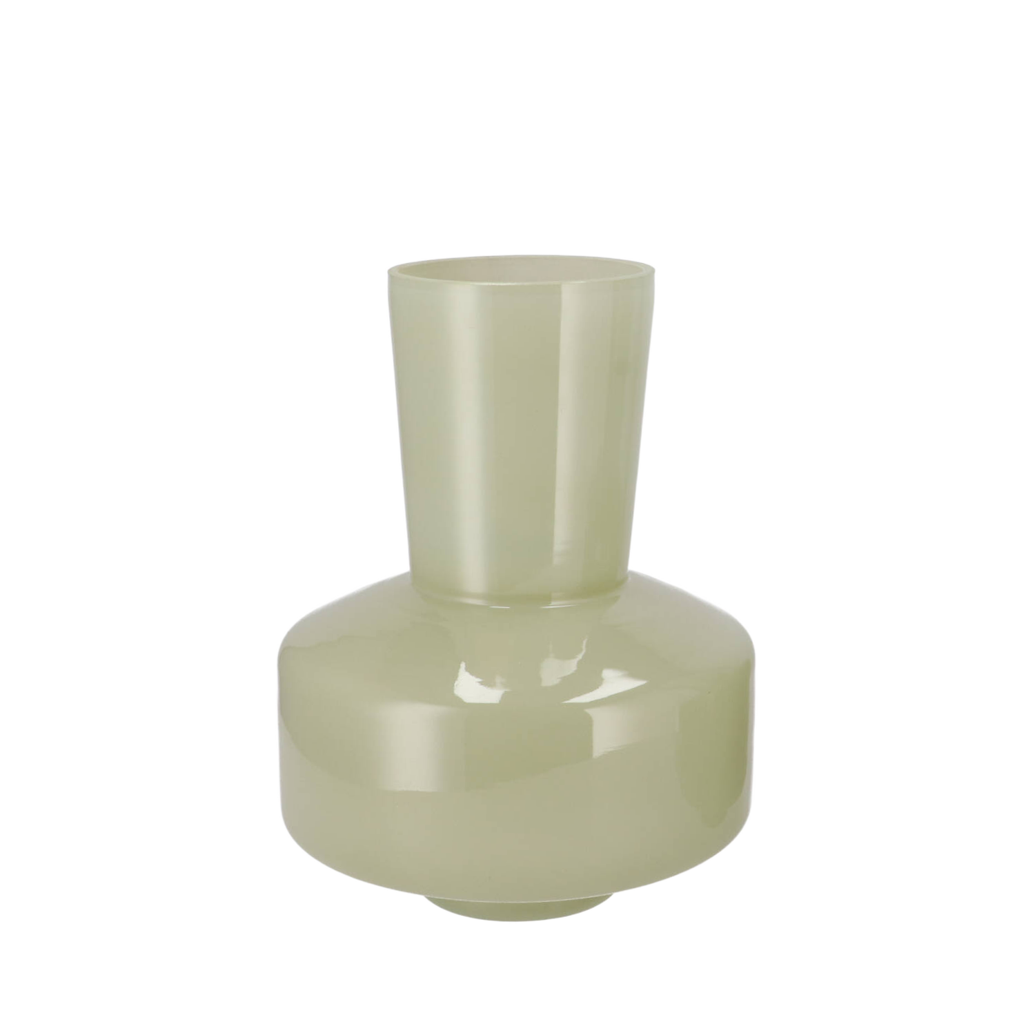 Beau summer green vaas lichtgroen 20x20x26cm