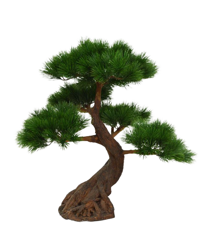Pinus Bonsai x5 deluxe kunstplant op voet 80cm