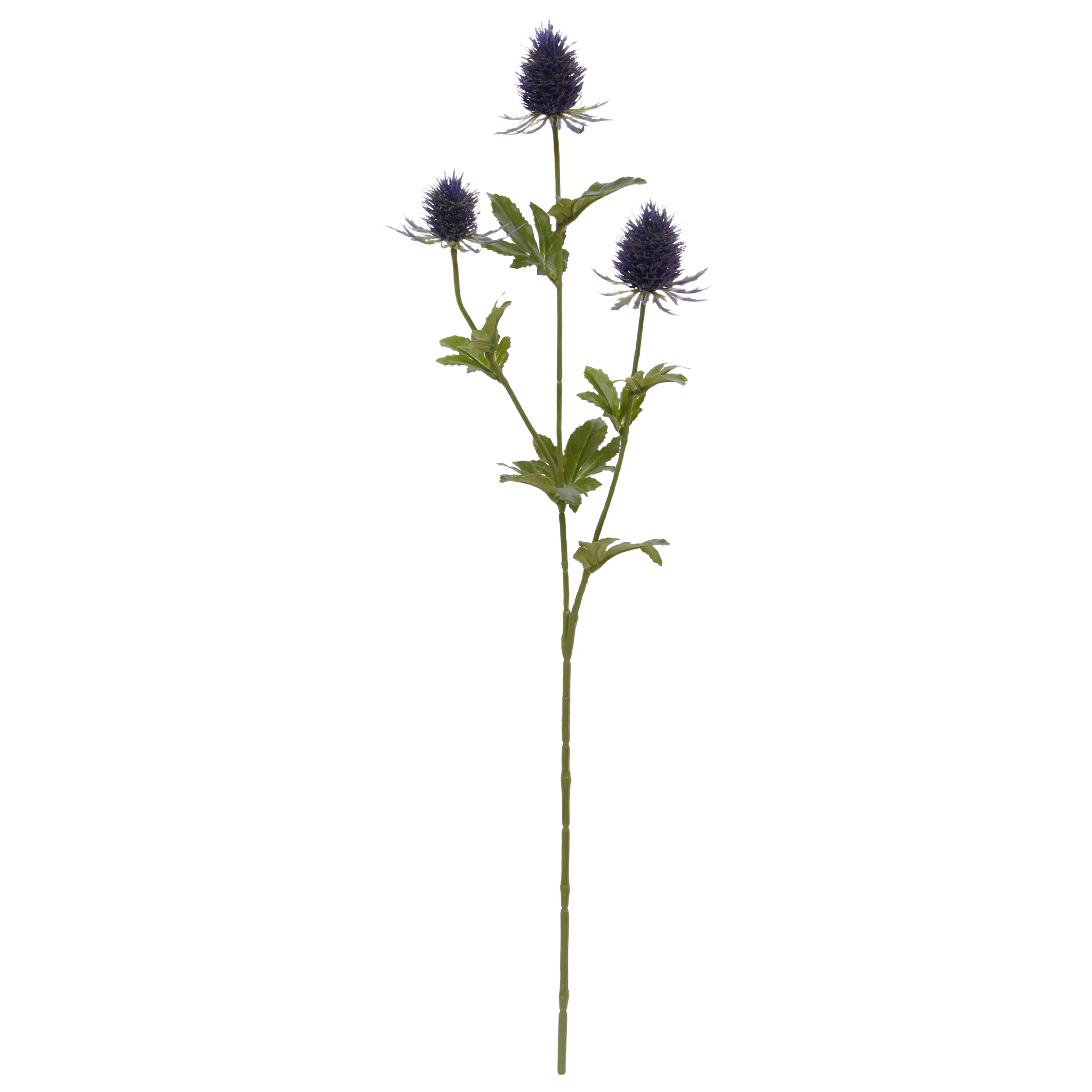 Disteltak kunstbloem 65cm Blauw