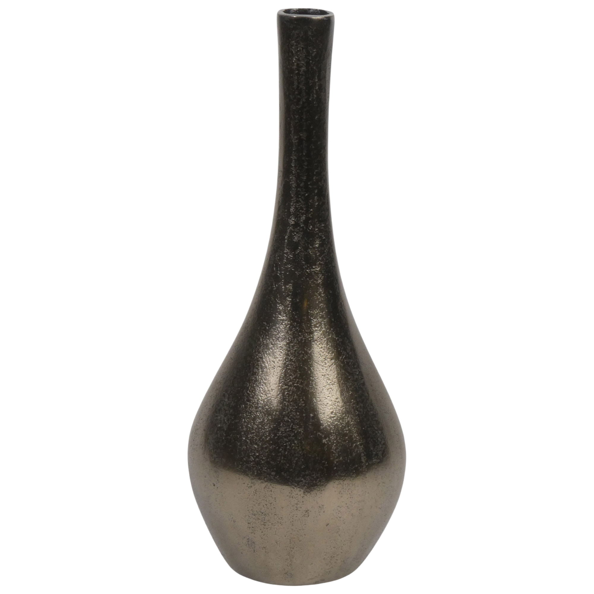 Aluminium Flesvaas Antique Nickel 40cm