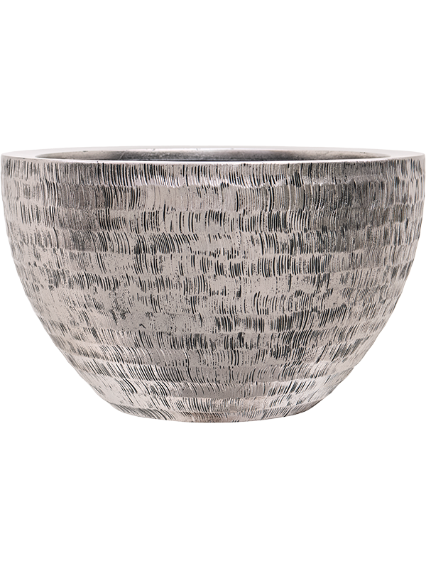 Baq Opus Hammered Bowl Zilver 55x33cm