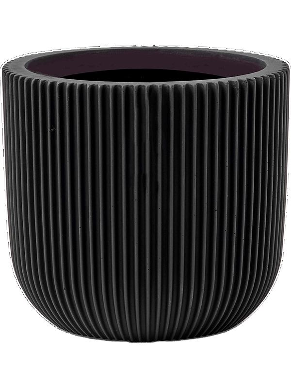 Capi Nature Groove Planter Ball Intense Black 14x13cm