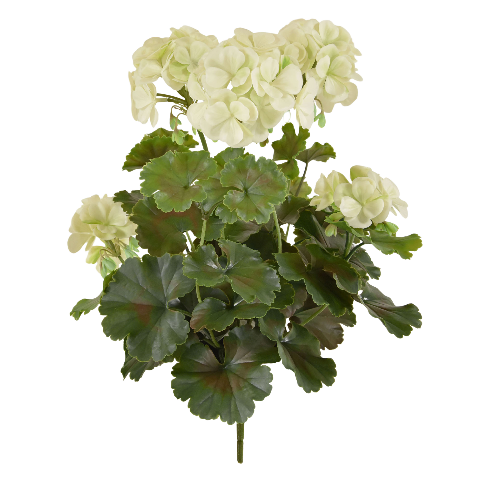 Geranium PL kunstplant 38cm -creme - UV bestendig