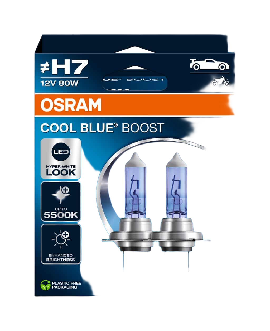 Osram Cool Blue Boost H7 12V/80W - Set 2 Stuks - 62210cbb-2hb | Autolampen | H7 lamp | Dutch Performance Products