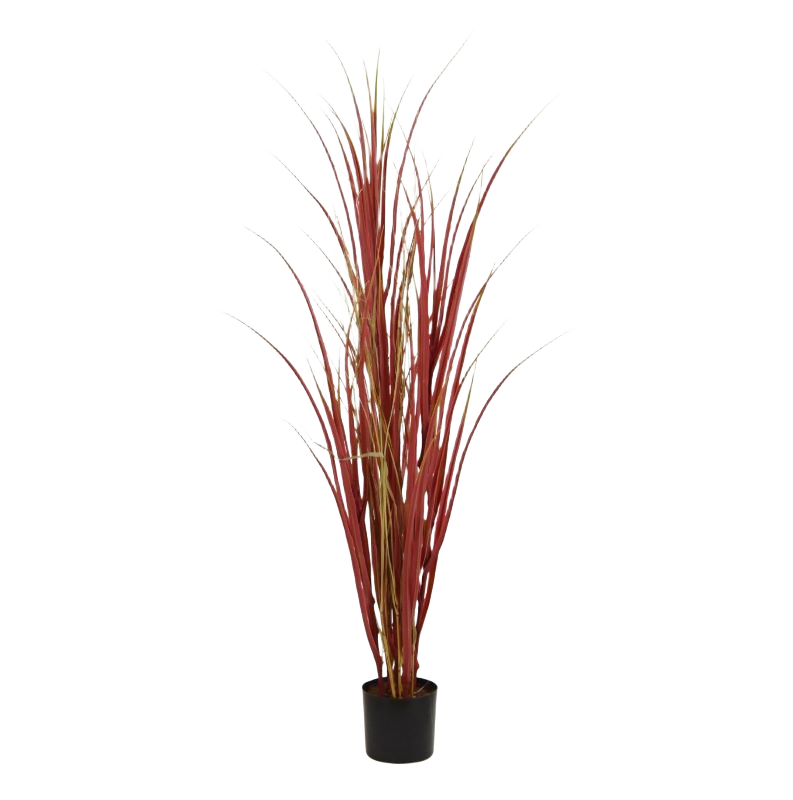 Kunst Rietgras Deluxe UV 120cm Burgundy
