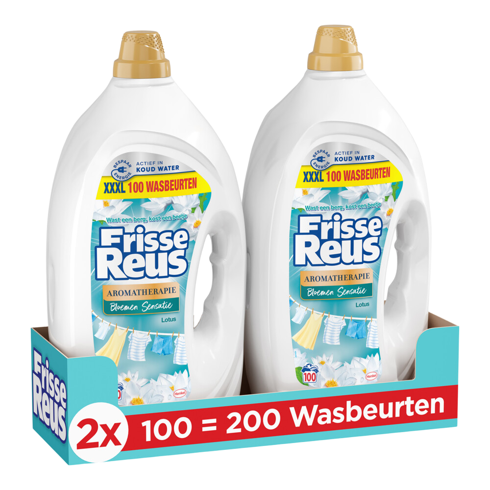 2x Witte Reus Wasmiddel Frisse Reus