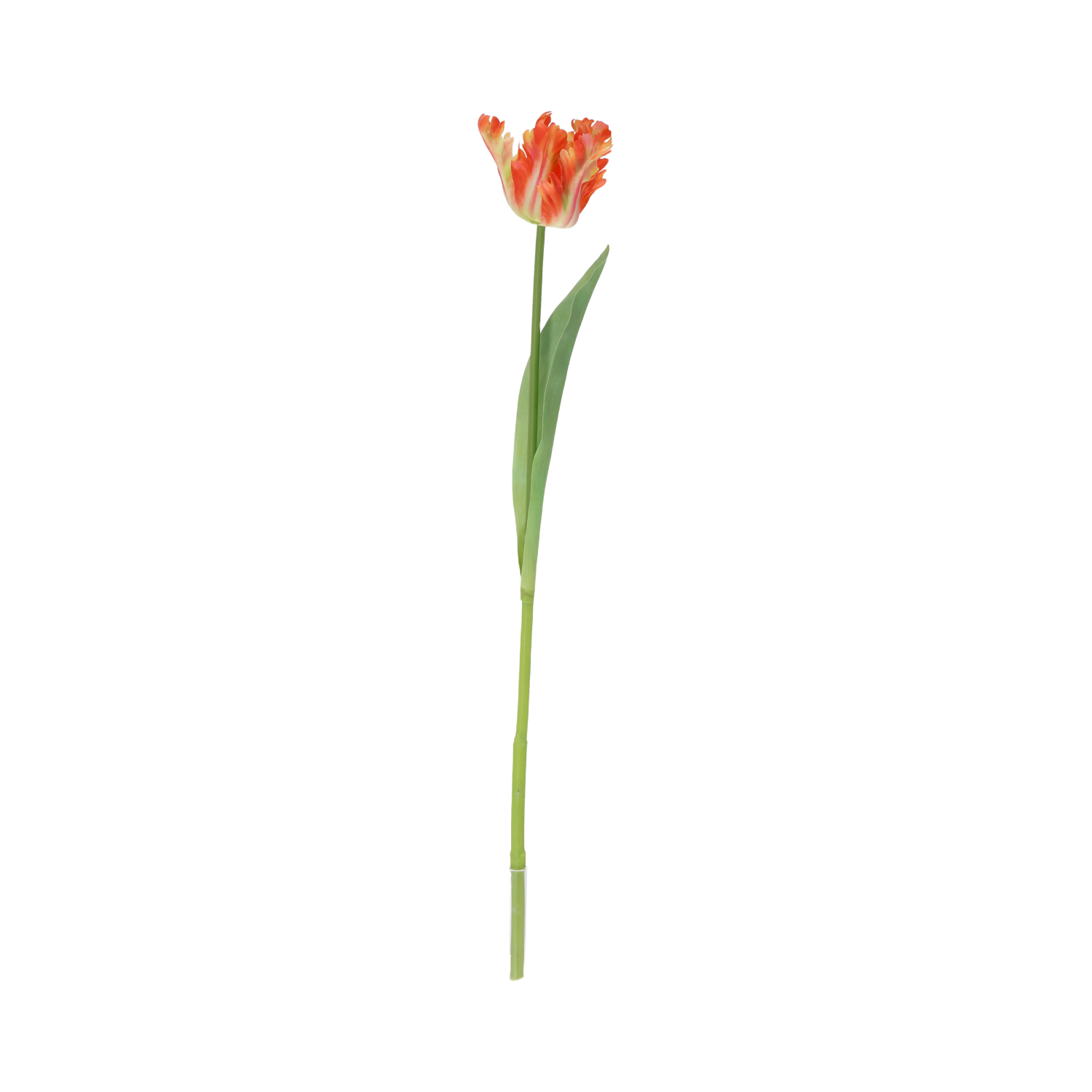 Papegaai Tulp RT Kunstbloem 60cm Oranje