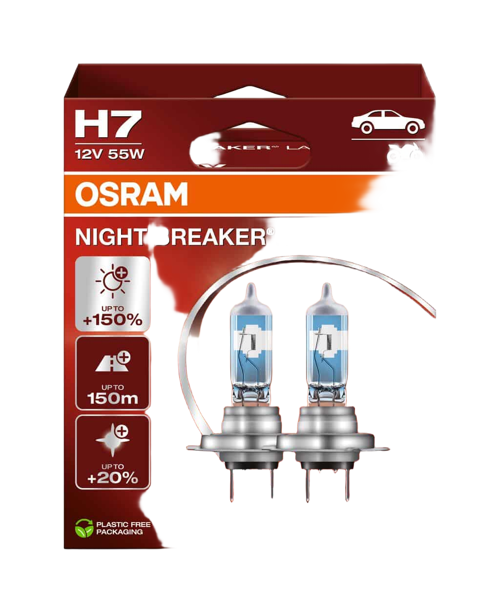 Osram Night Breaker Laser H7 12V/55W - 64210nl-2hb - Set 2 Stuks | Autolampen | H7 lamp | Dutch Performance Products