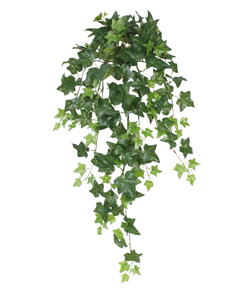 Hedera kunst hangplant 75cm - groen
