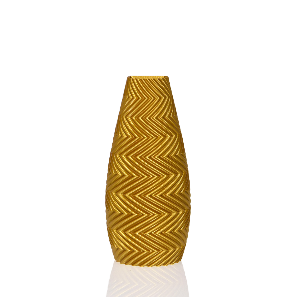 Felicia 3D wandvaas 18x8x5cm Goud Metallic