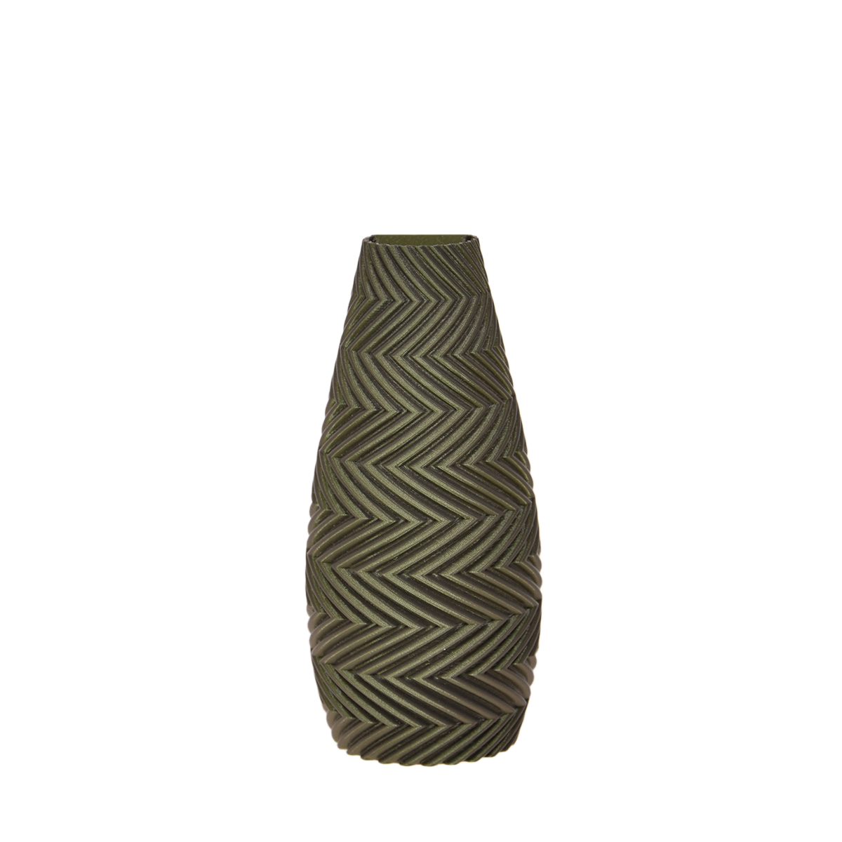 Felicia 3D wandvaas 18x8x5cm Groen Metallic