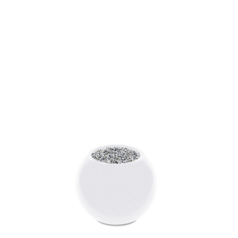 Luxe Sierpot Darwin wit hoogglans Ø35,5 x H28 cm