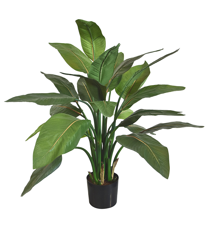 Strelitzia kunstplant 95cm - groen