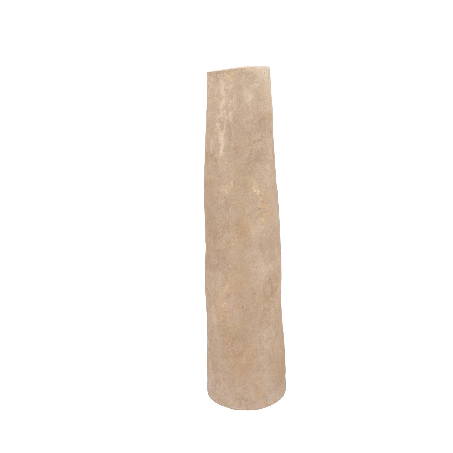 Porto Antiek Tube Vaas goud 14x14x49cm afbeelding 1