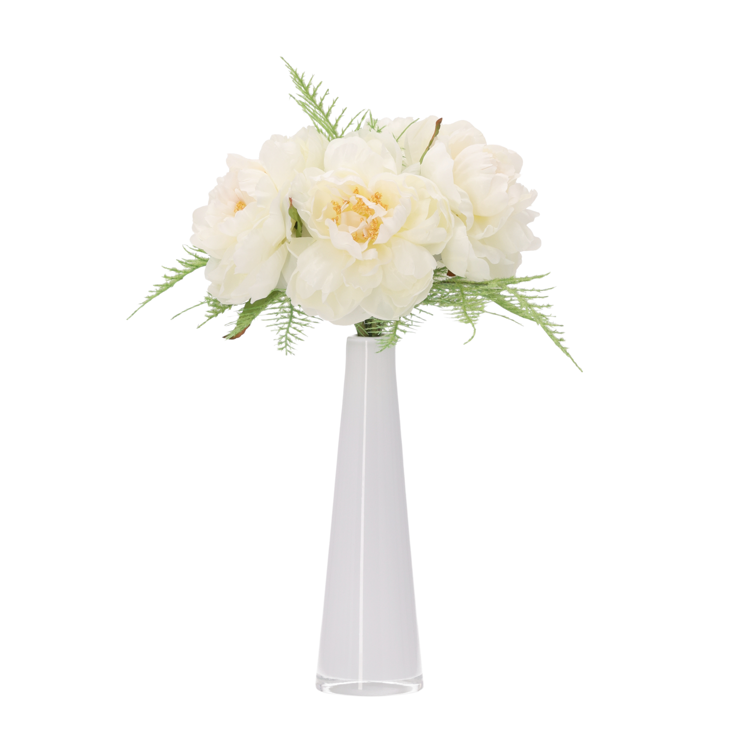 Kunst pioenrozen boeket Nomi Marbella Crème 40cm
