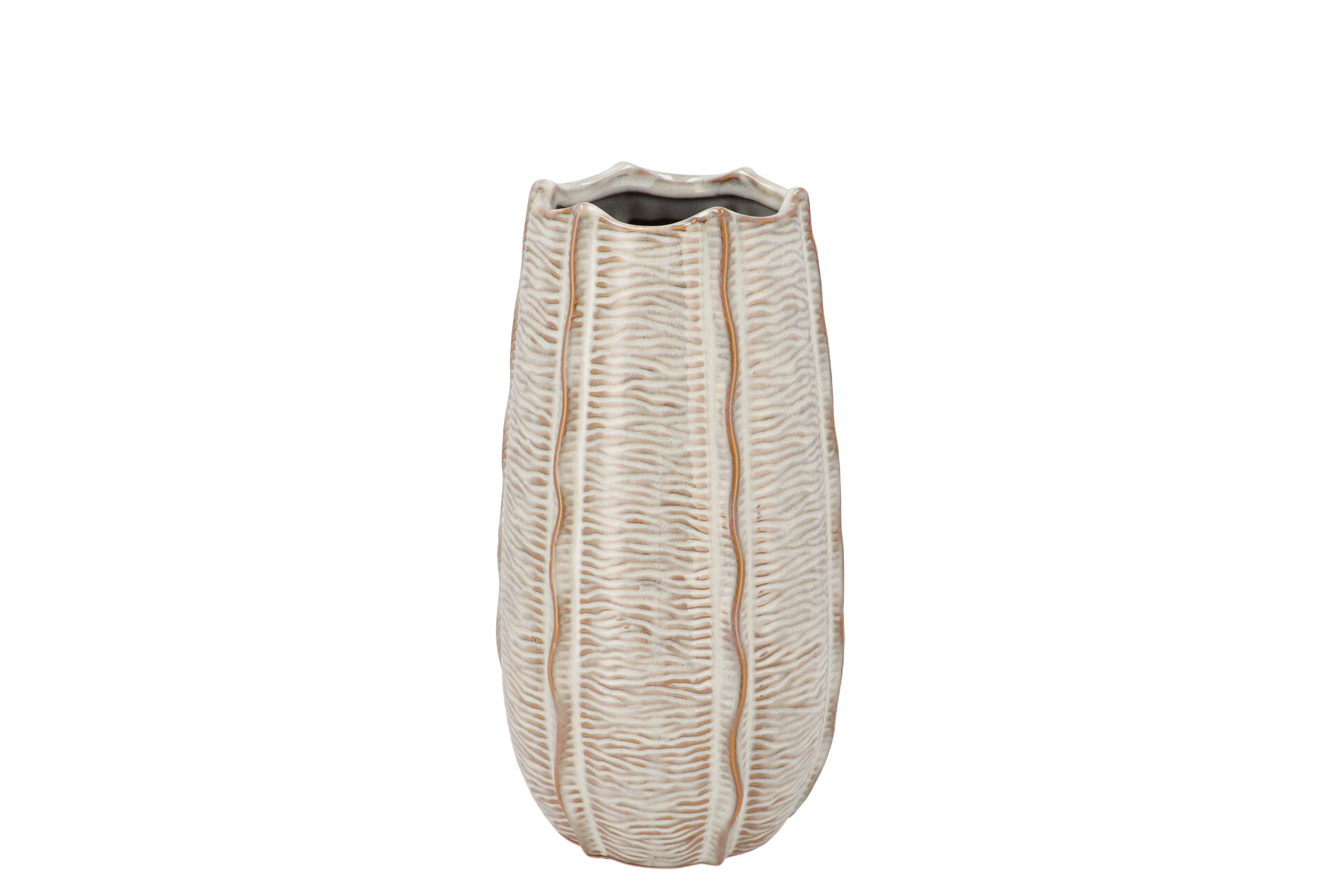 Sifan witte vaas 14x14x26cm