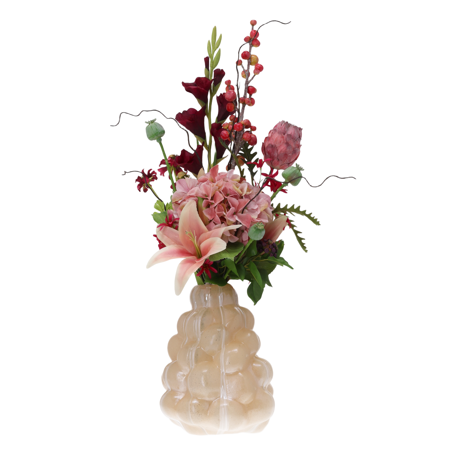 Kunstbloemen boeket Amanda Montreal 90 cm