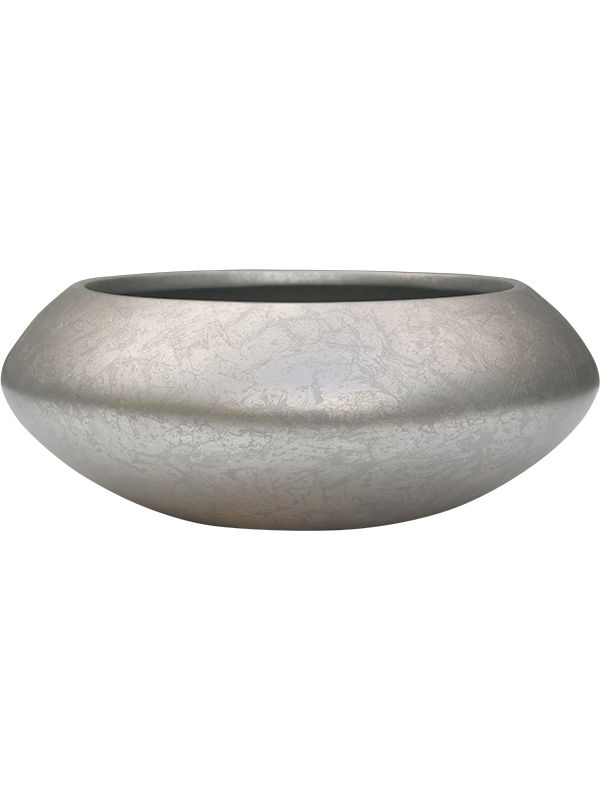 Baq Metallic Silver leaf Bowl Ufo Matt Light Champagne 40x15cm