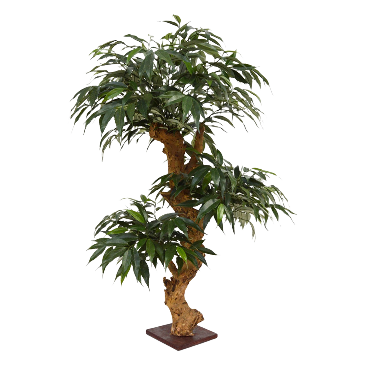 Shirakashi Bonsai x3 kunstboom op voet 80cm