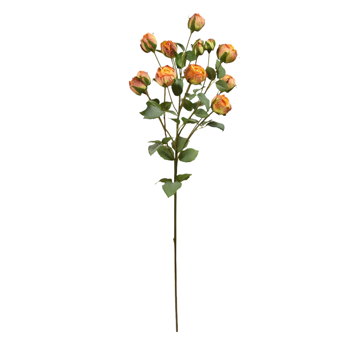 Kunst Trosrozentak 70 cm oranje