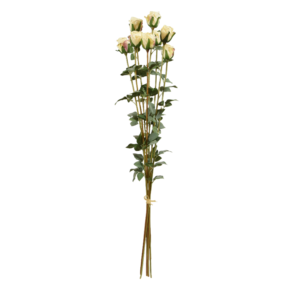Kunst Rozenbundel x8 70 cm creme