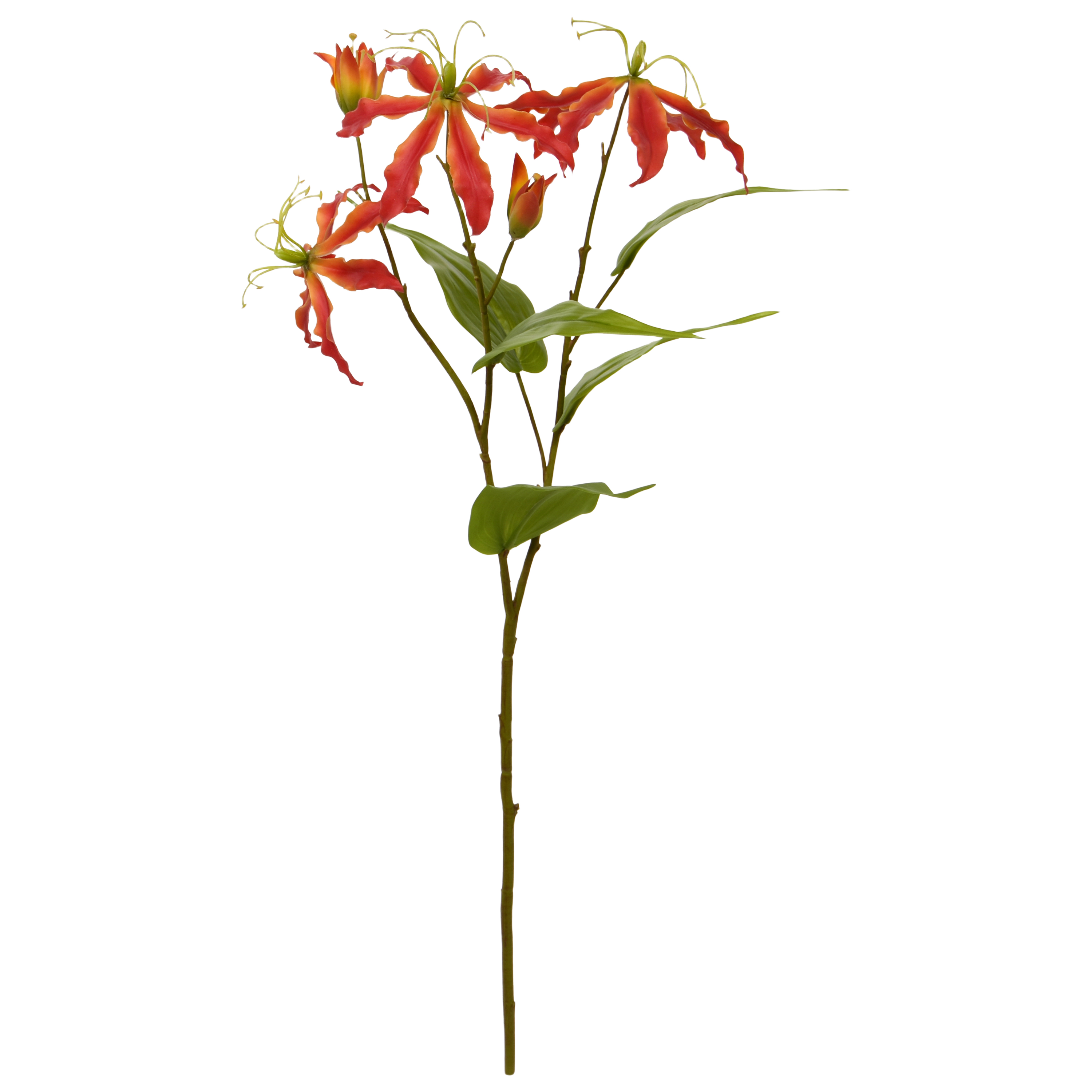 Gloriosa Kunstbloem oranje 75cm afbeelding 1
