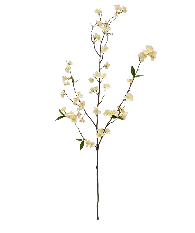 Bloesem kunsttak deluxe 120 cm creme