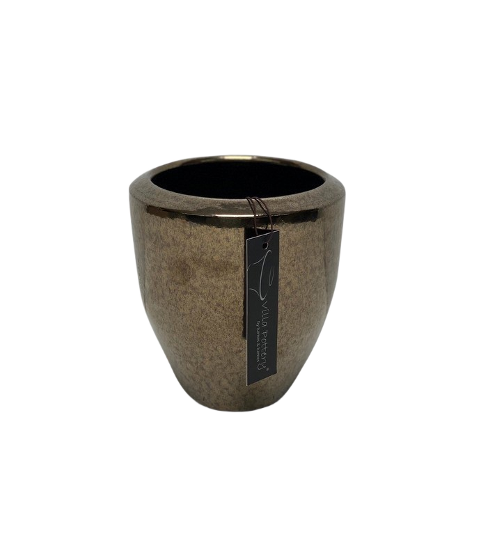 Pot Earthquake 12x13cm goud