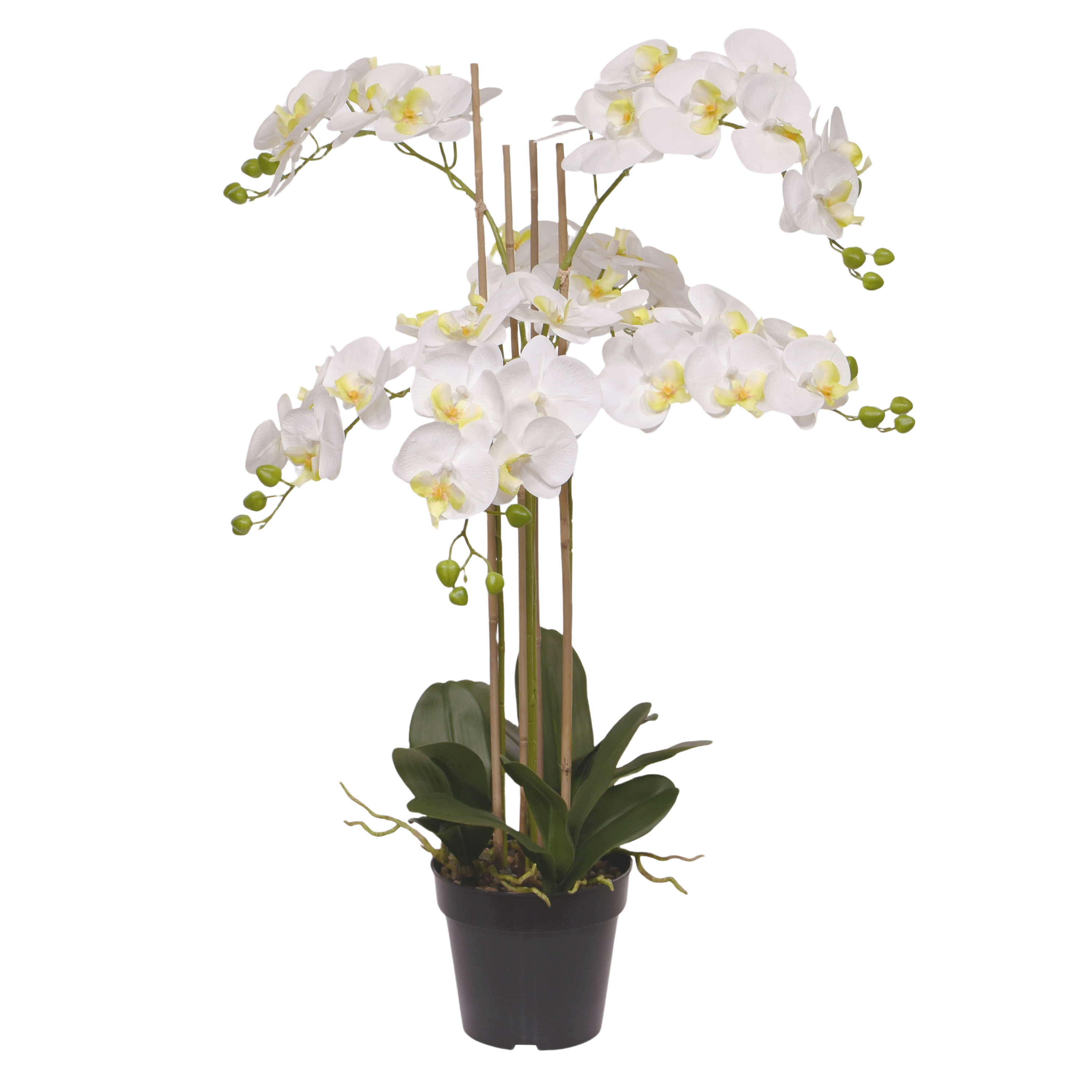 Phalaenopsis kunst Orchidee 95cm wit
