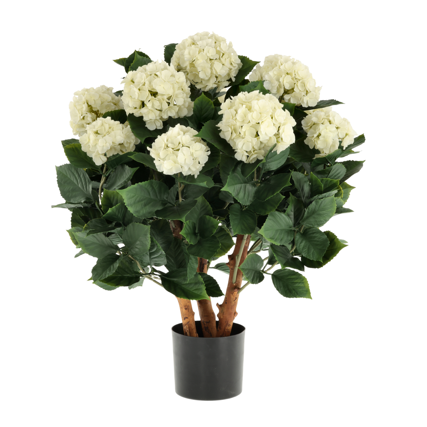 Hortensia UV Kunstplant Deluxe 80cm Creme