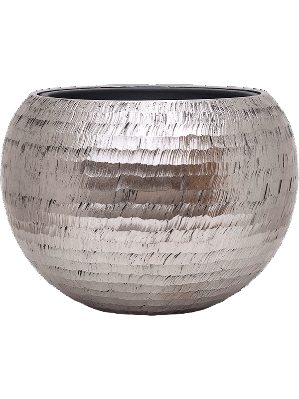 Baq Opus Hammered Globe Silver (met inzetbak) 60x43cm