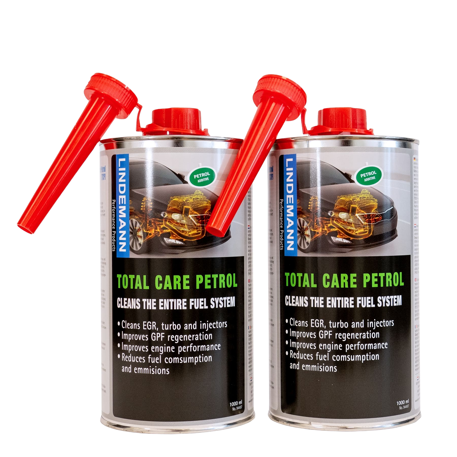 2-Pack Lindemann Total Care Petrol 1L (Benzine) | Auto Additieven | Brandstof additief | Dutch Performance Products