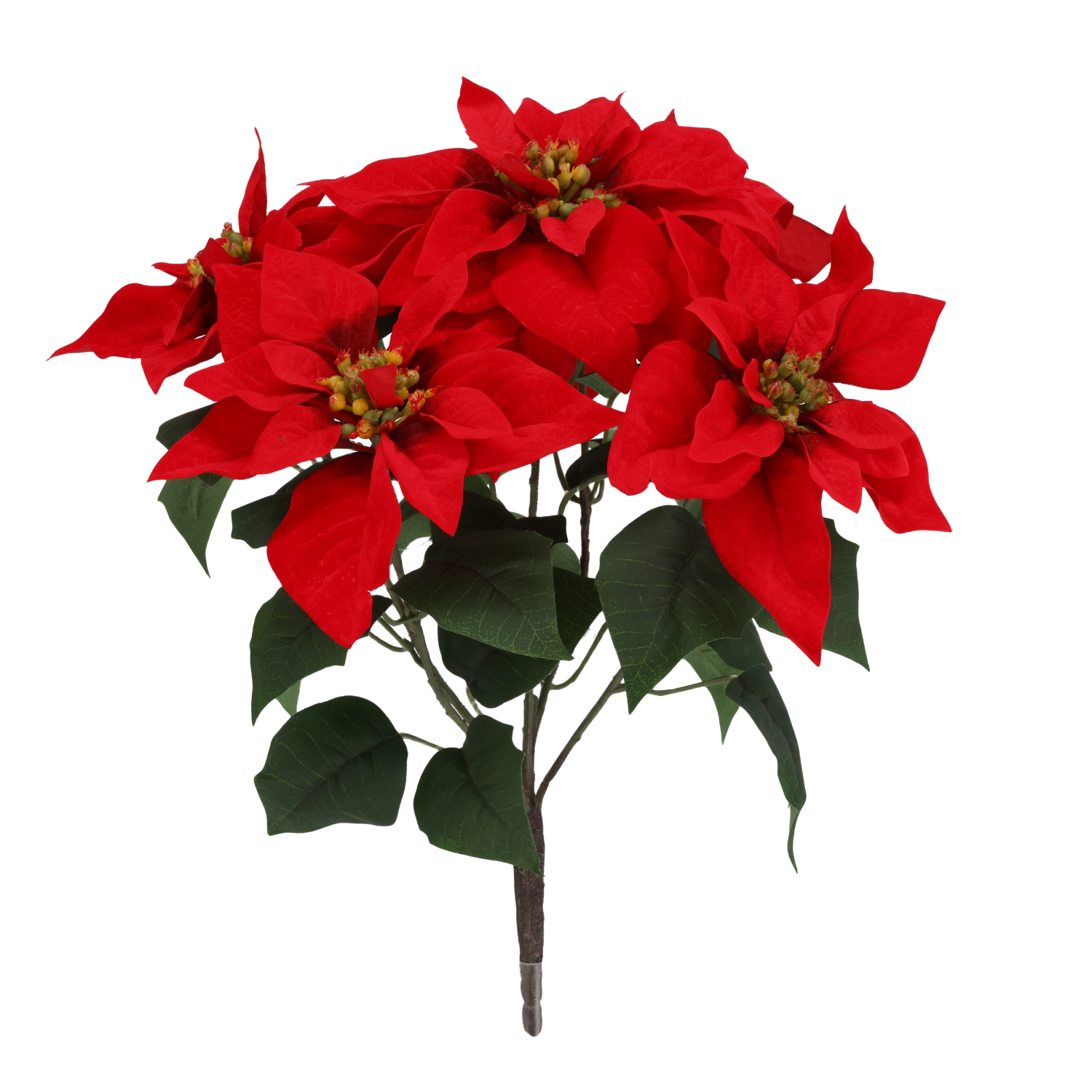 Poinsettia kerstster kunstplant 40cm