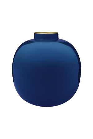 Pip Studio Vaas Metaal Blauw 23cm