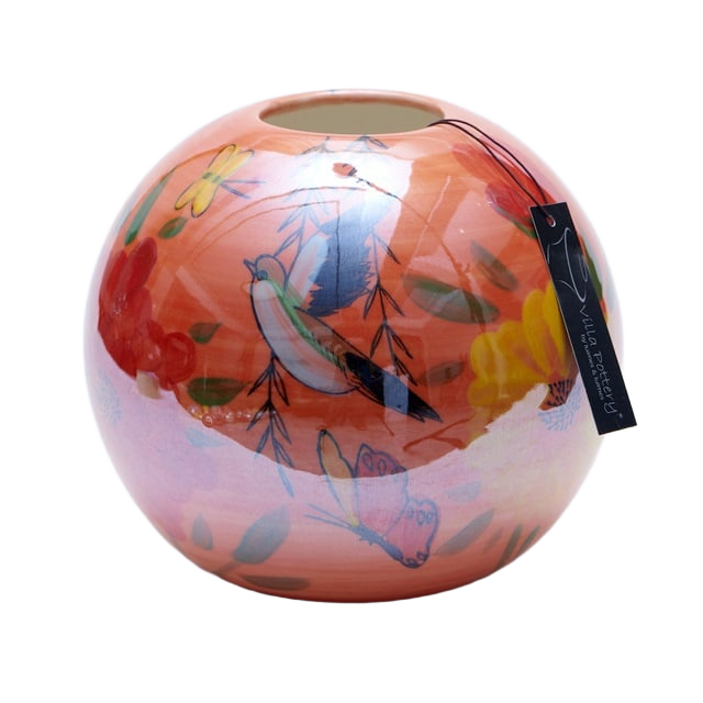 Magic Ball Vaas Vogels 20x20x19cm oranje