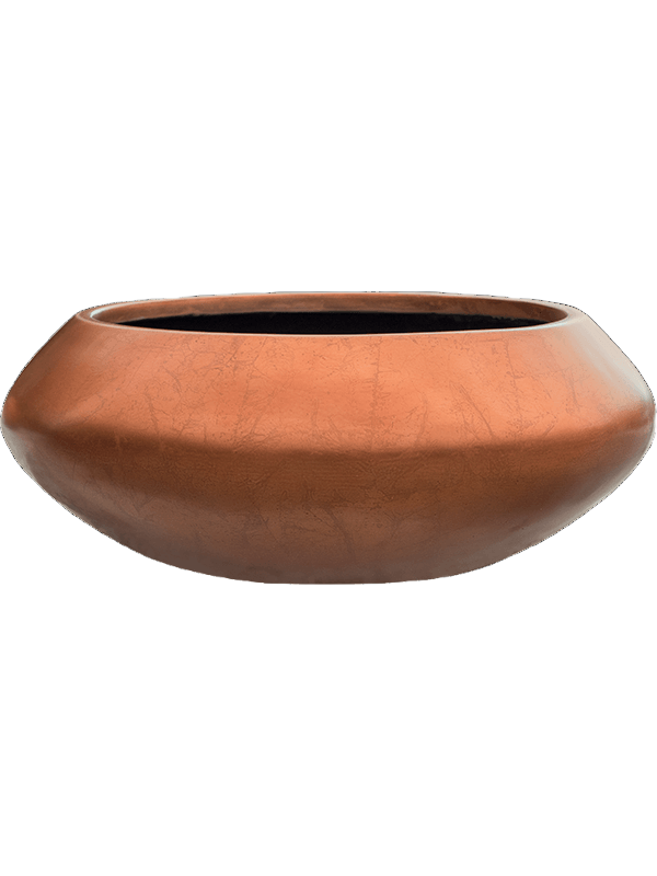 Baq Metallic Silver leaf Bowl Ufo Matt Copper, 40x15cm