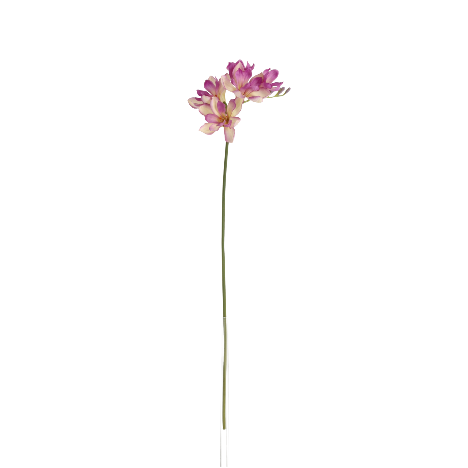 Freesia Kunsttak 53cm Paars/Creme