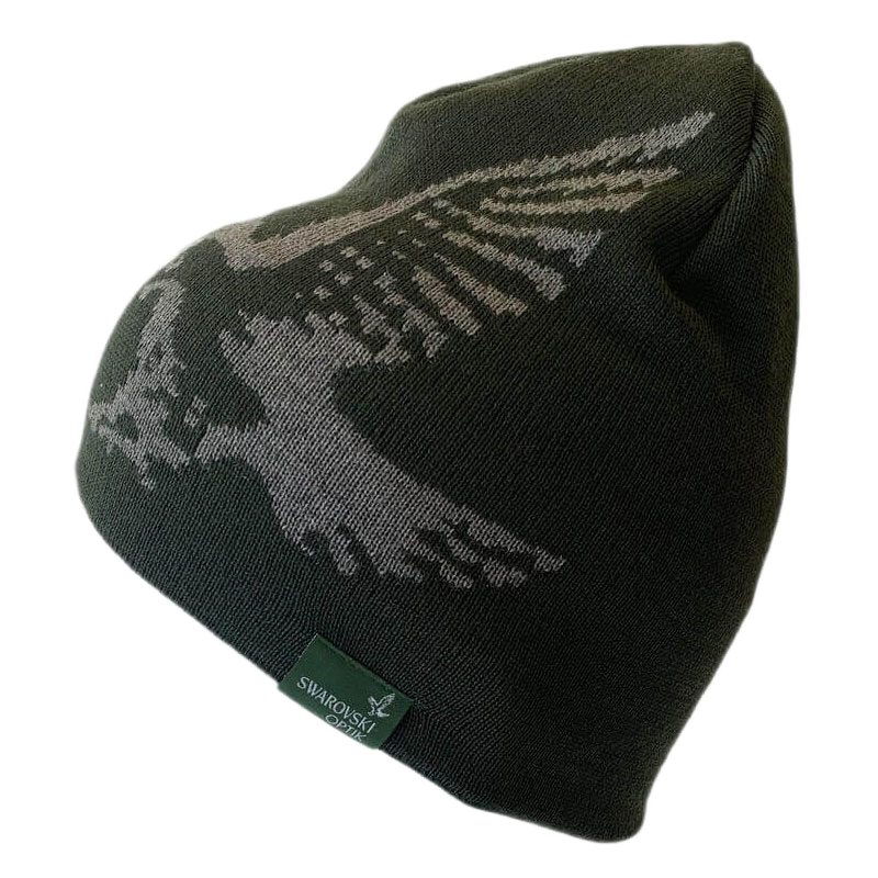 Swarovski Merino Beanie Hawk Green