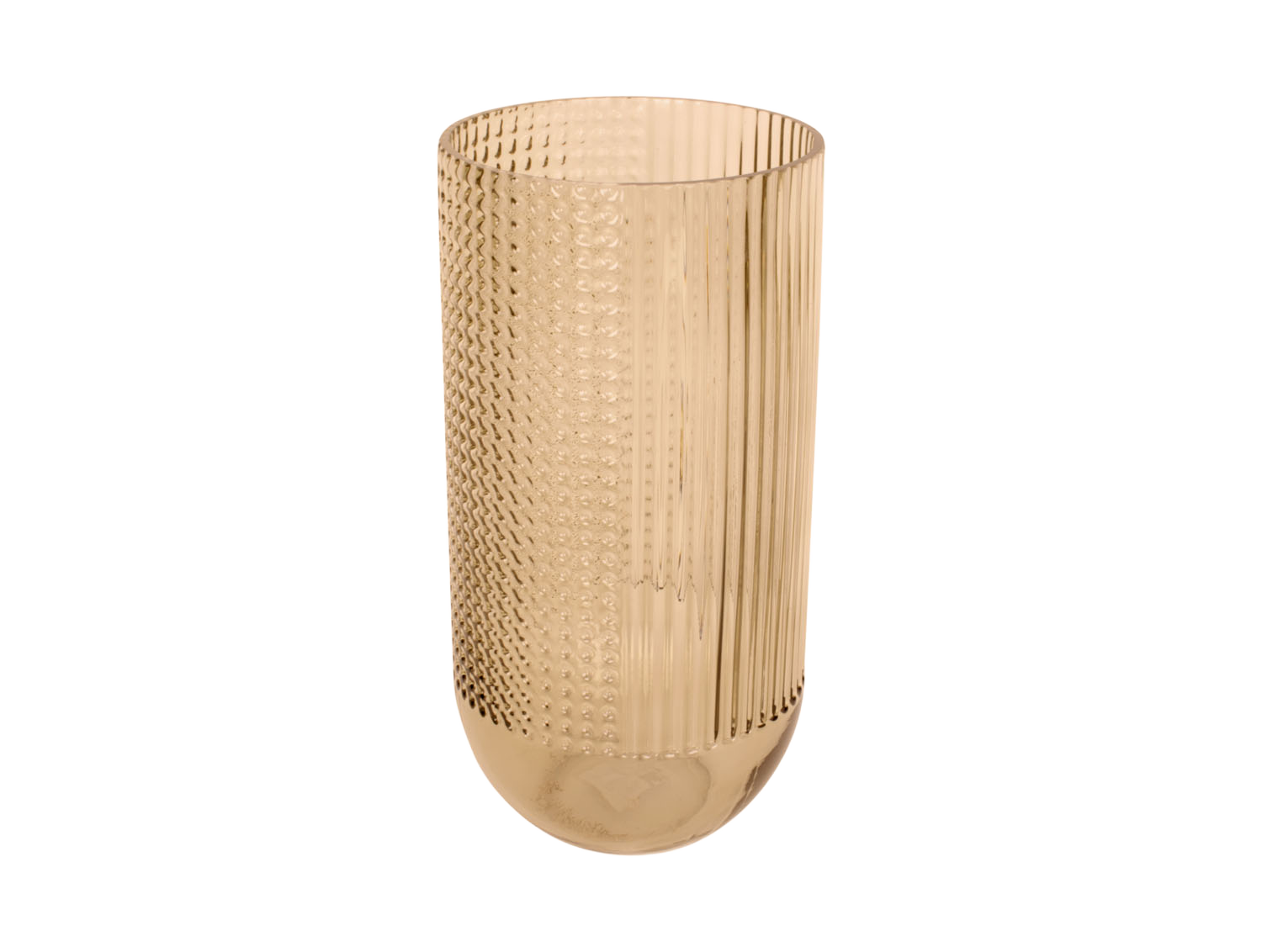 Bloemenvaas Attract groot 30x 15cm - zandbruin