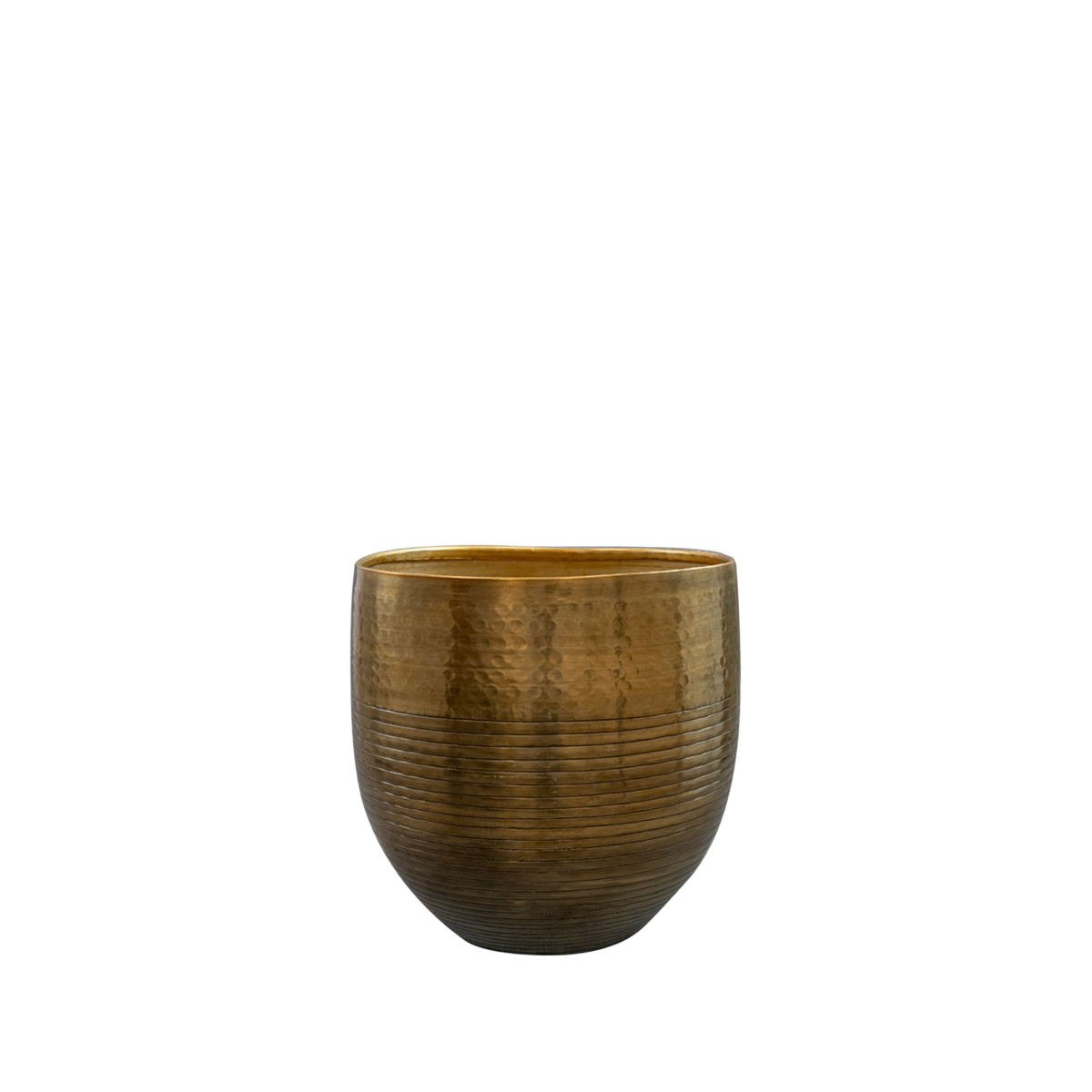 Pot Fabio brass antique D21 H20