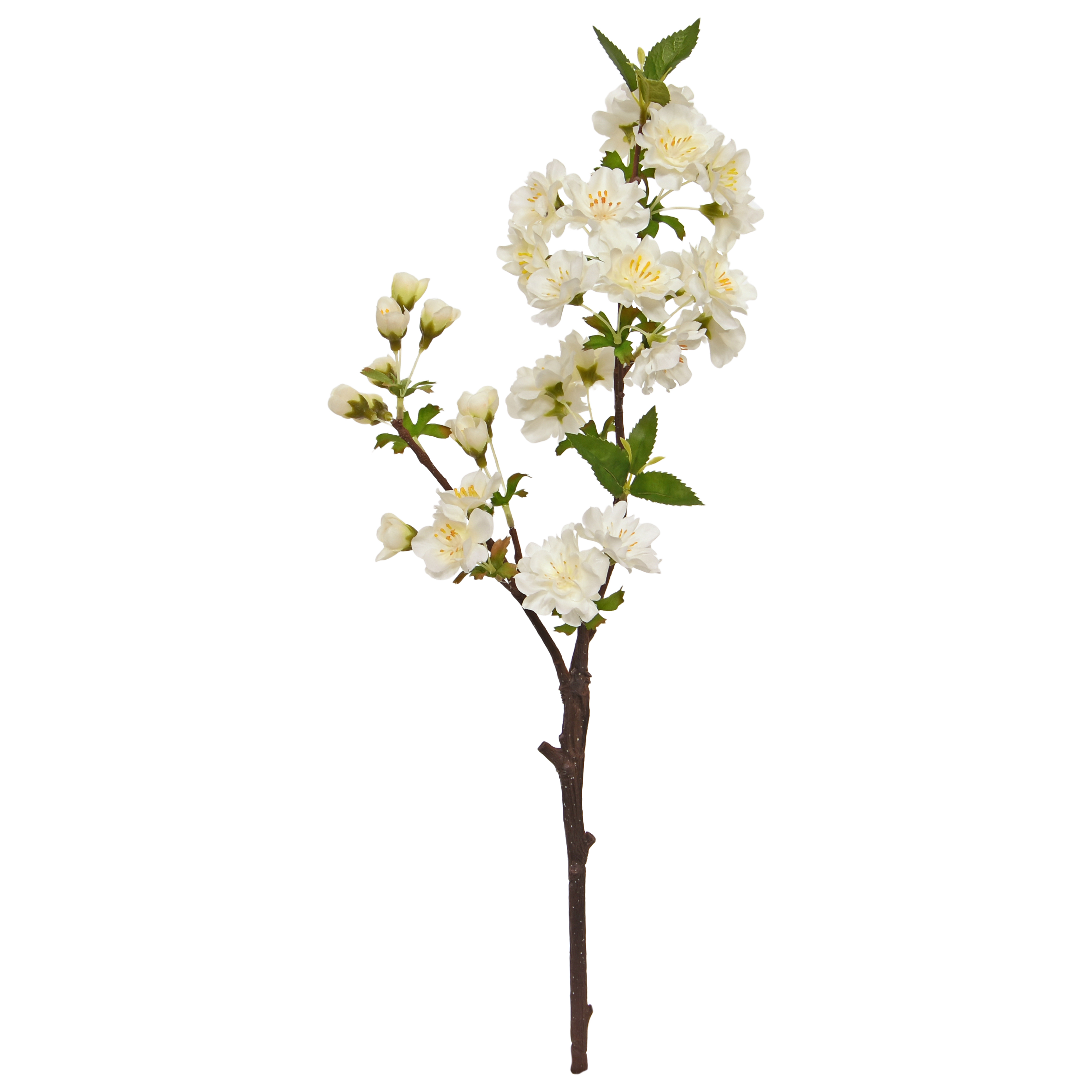 Pruimenbloesem Kunsttak 48cm Creme