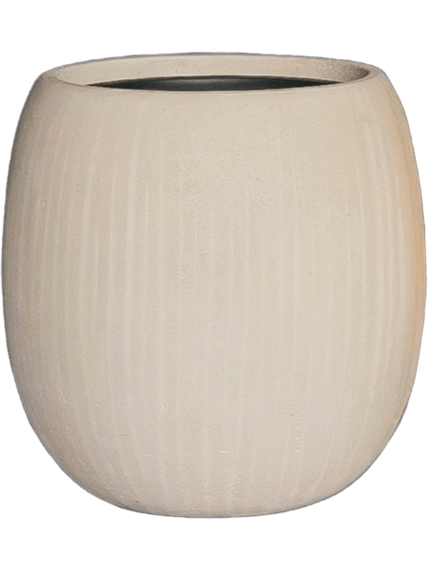 Baq Polystone Coated Plain Balloon Natural (met inzetbak), 42x42cm