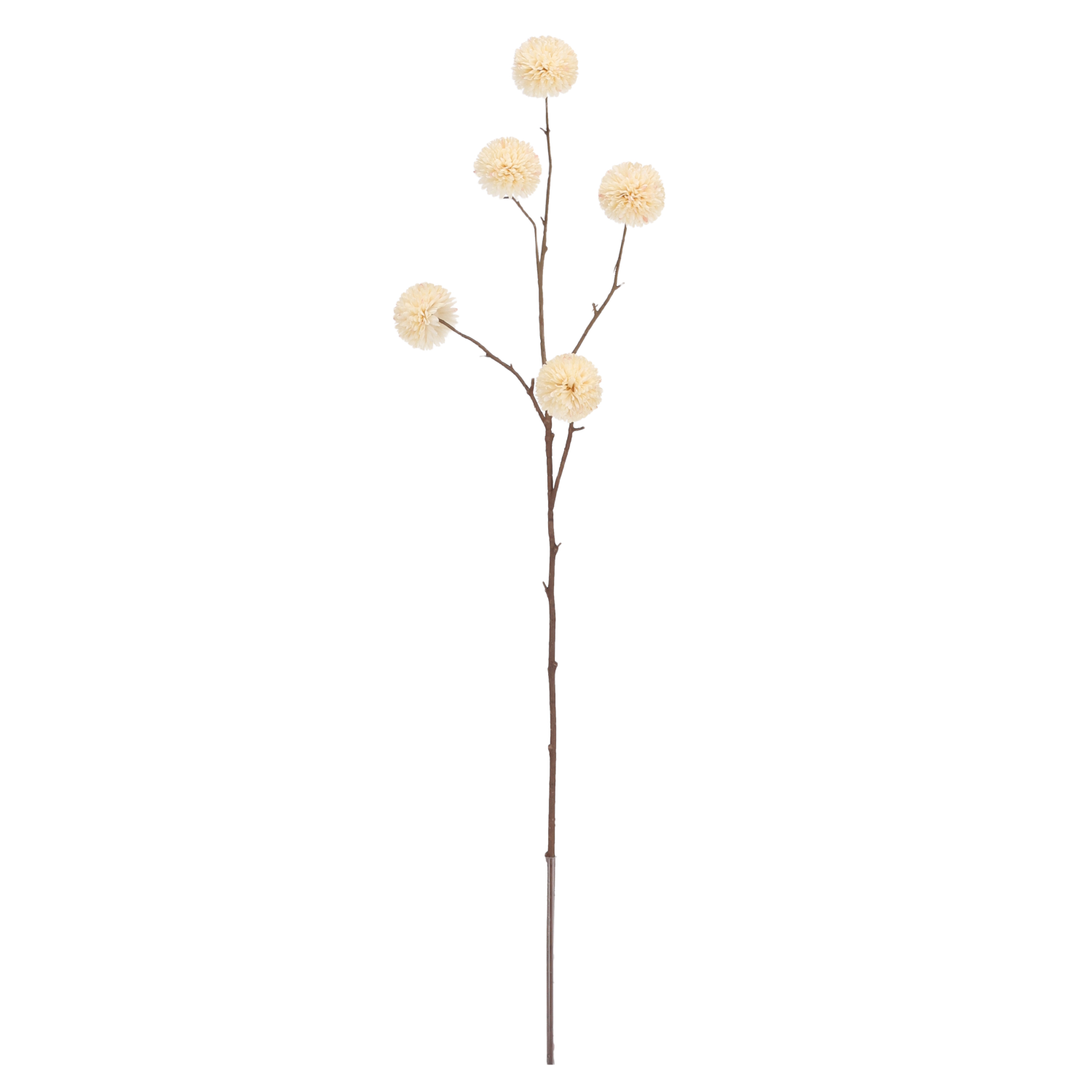 Bolchrysant kunstbloem 100 cm Crème