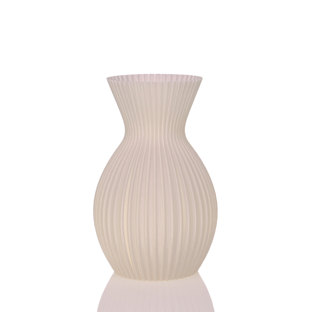 Lily 3D vaas 20x13cm Wit