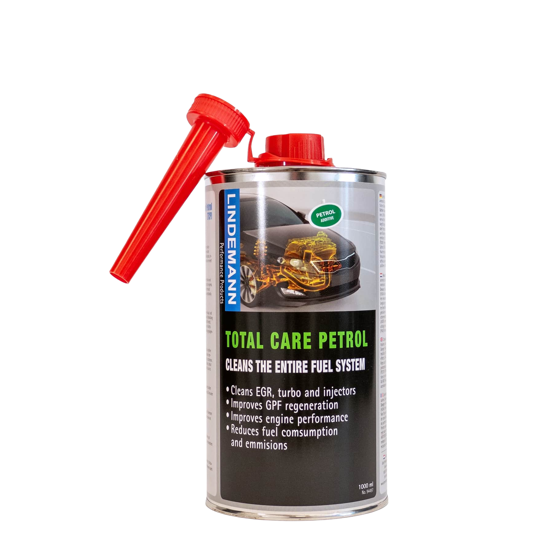 Lindemann Total Care Petrol 1L (Benzine) | Auto Additieven | Brandstof additief | Dutch Performance Products