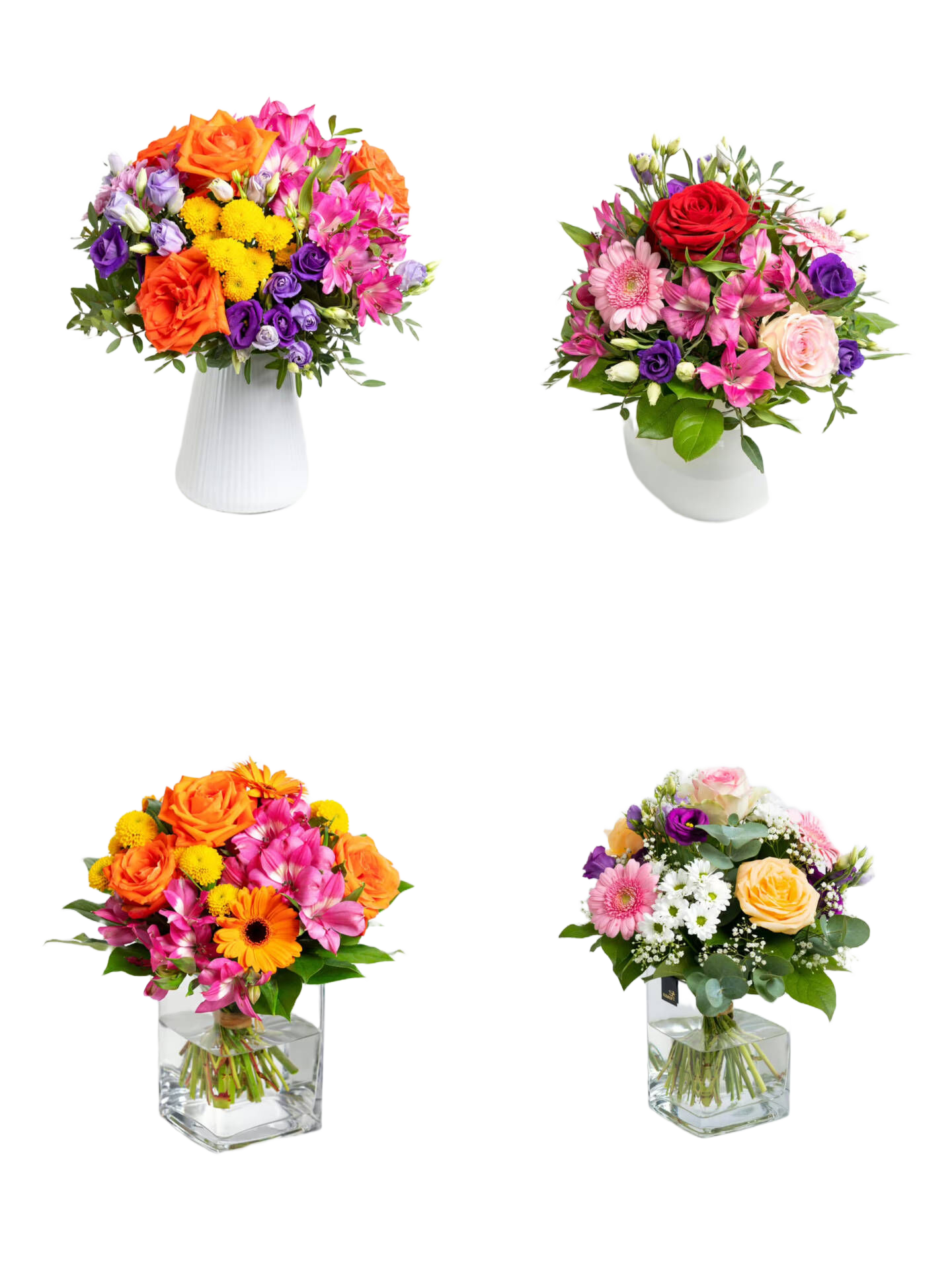 Blumen zum Geburtstag verschicken | Blumenstrauss Strauß des Tages | Vasenfertig inkl. persönliche Grußkarte | Geschenk zum Muttertag frische Blumen |