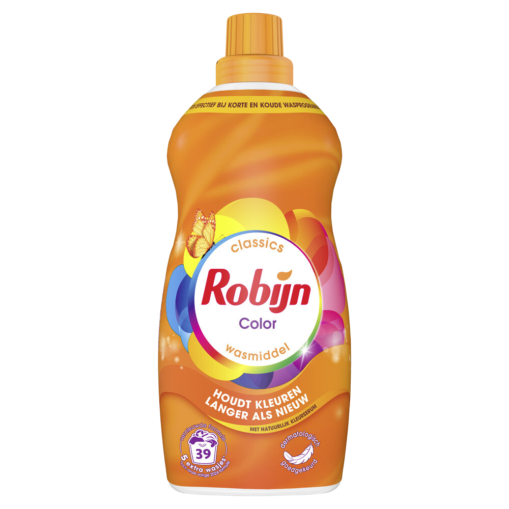 Robijn  Klein    En    Krachtig  Wasmiddel  Color  39  Wasbeurten  1   | 19  Liter