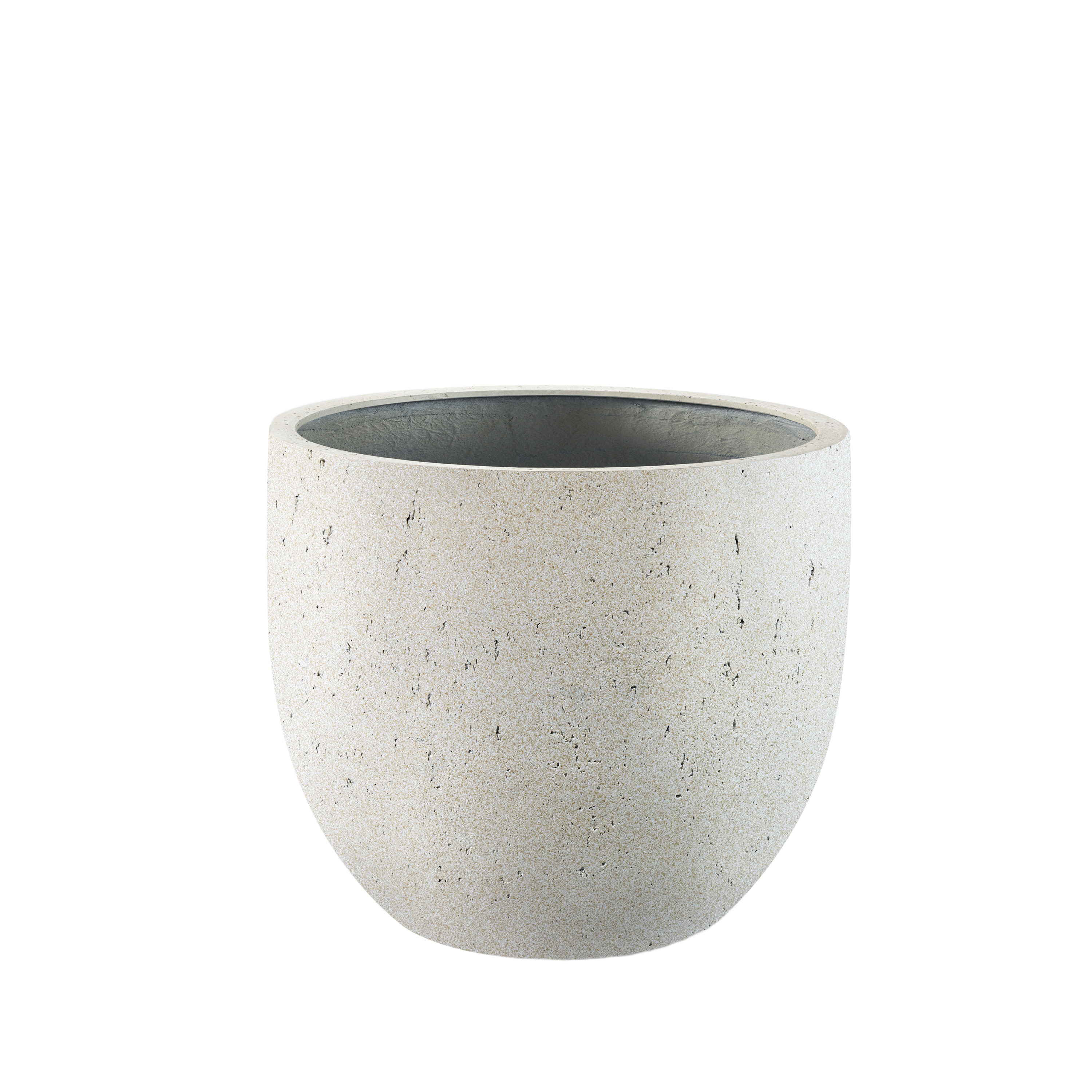 Grigio New Egg Pot White-Concrete S 36x31